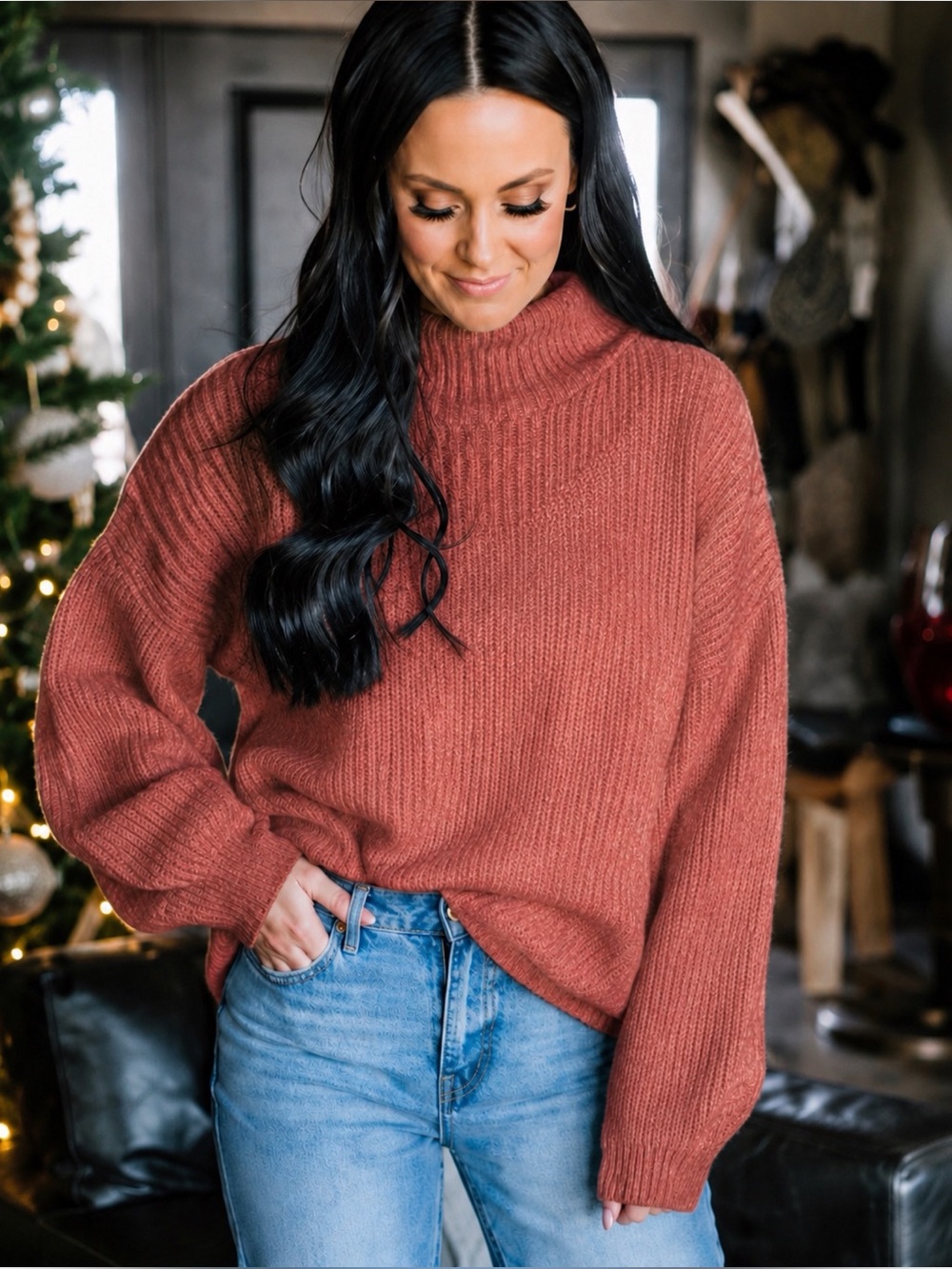 NWT Lily & Lottie Arlo Sweater - Spiced Apple